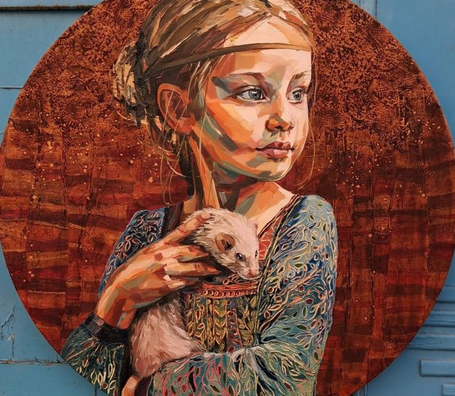 L-enfant-a-l-hermine-diam-80cm